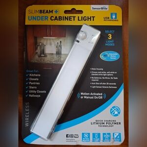 Sensor Bright SlimBeam+ Motion Activated Or Manual Under Cabinet Light SBUND-CD4